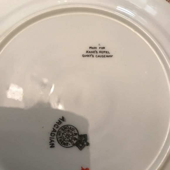 Irish China Good Luck Souvenir Plate from Giants Causeway A & S Arcadian 6.25” - Picture 5 of 5